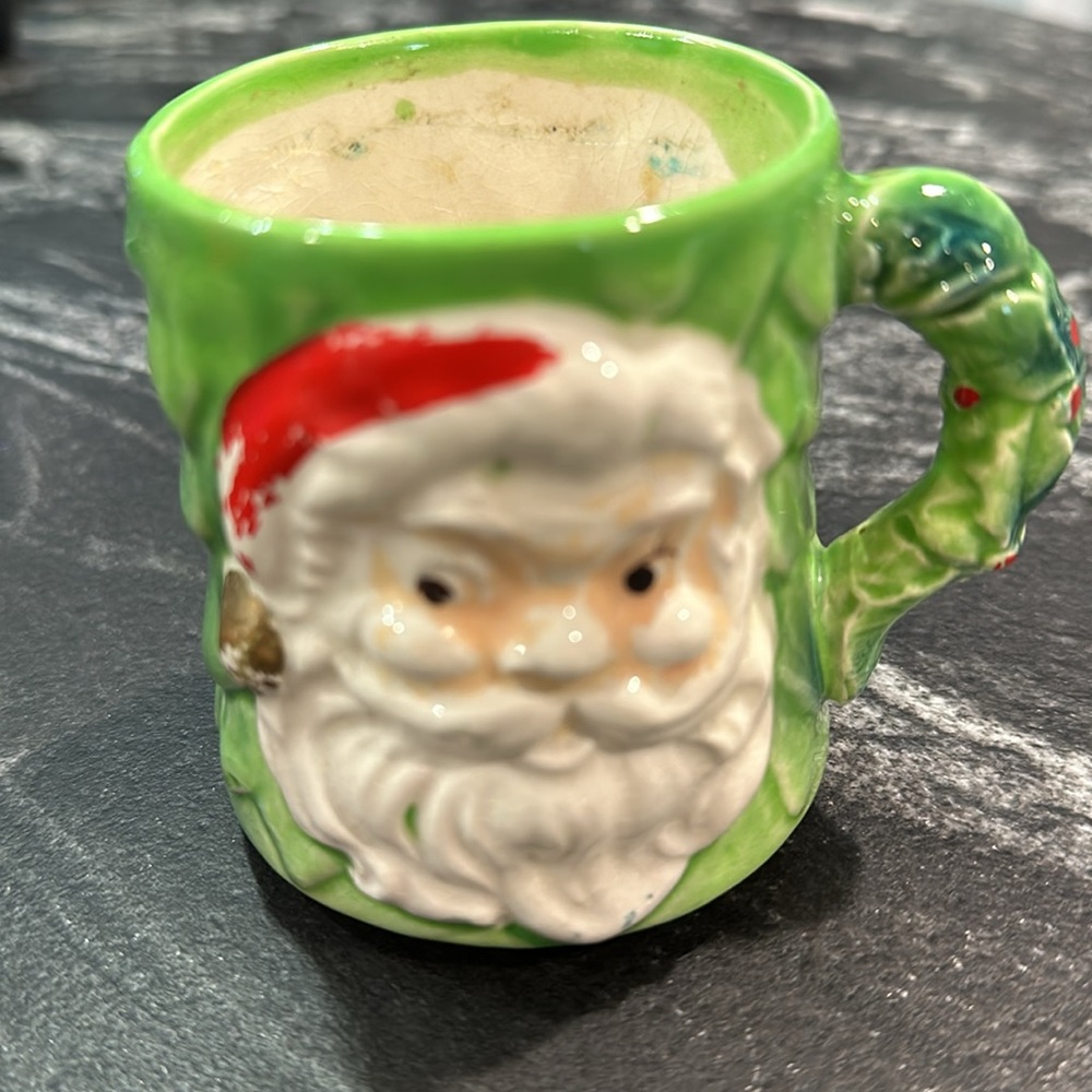 Chase japan Vintage Christmas Santa Mug with nod to Holt Howard Wintergreen MCM